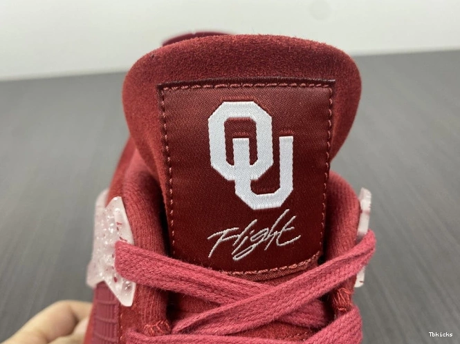 Cheap TBK Retro 4 Sooners AJ4-904282 Oklahoma Jordan PE 0821